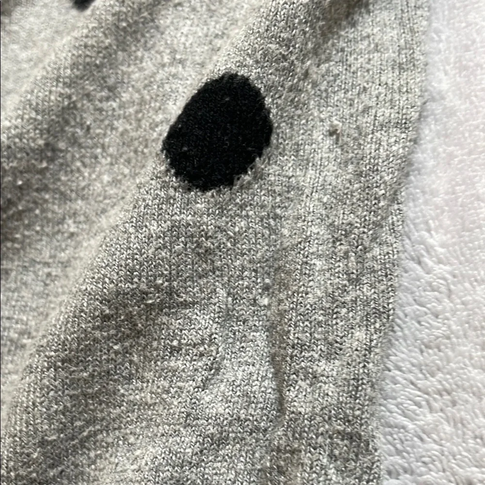 Market & Spruce Gray Polka Dot Sweater